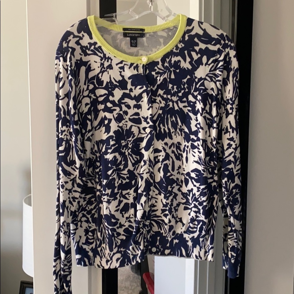 Lands End Patterned Cardigan